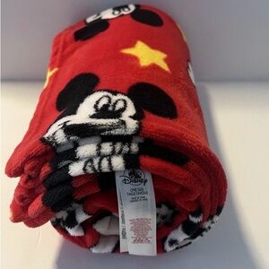 Disney Red and Yellow Mickey Mouse Blanket